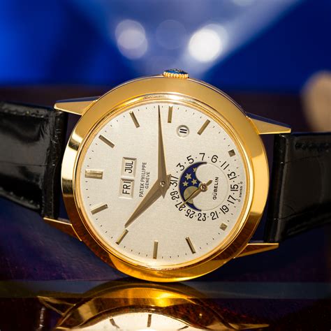 patek philippe vintage moonphase steel year calendar